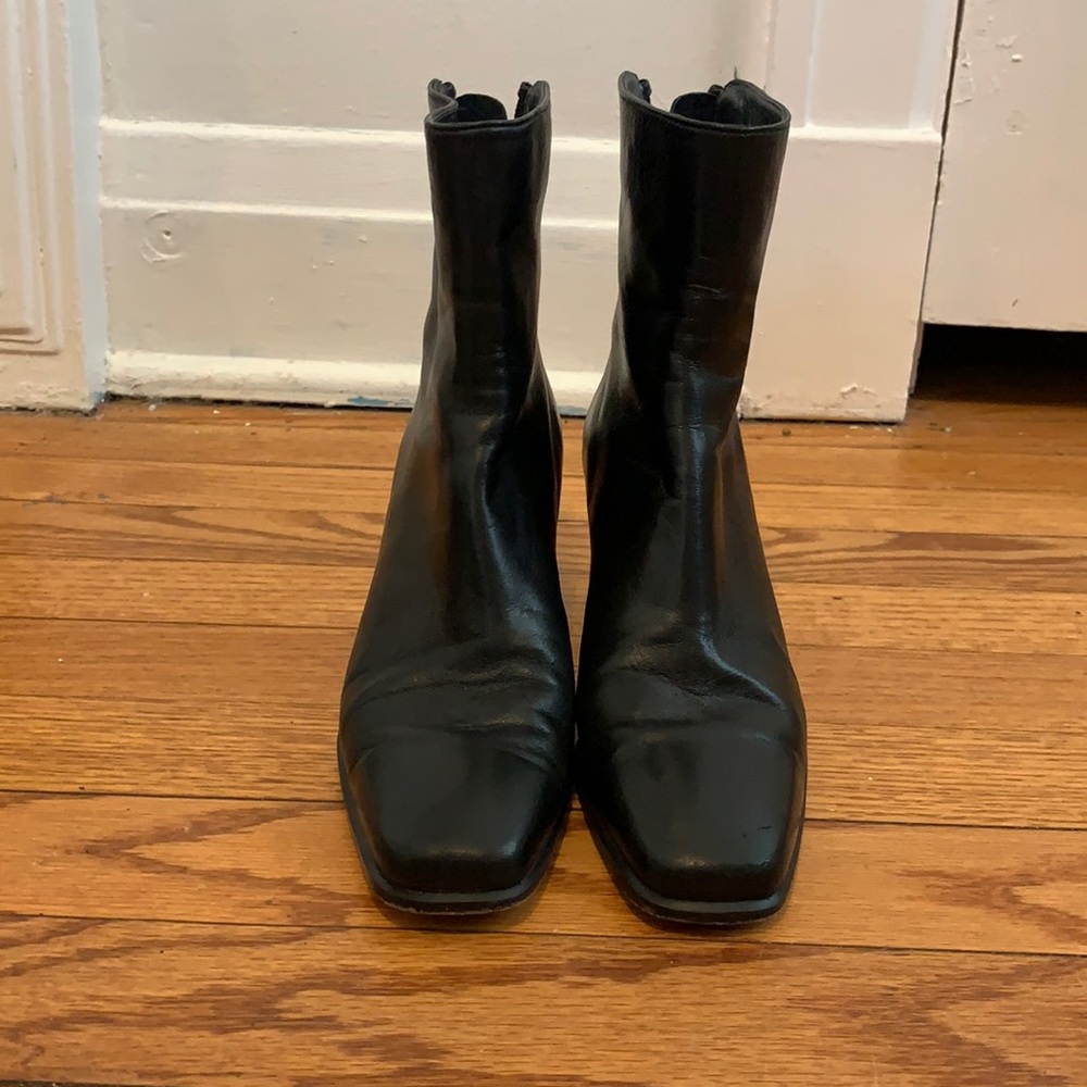Stuart Weitzman leather heeled boots